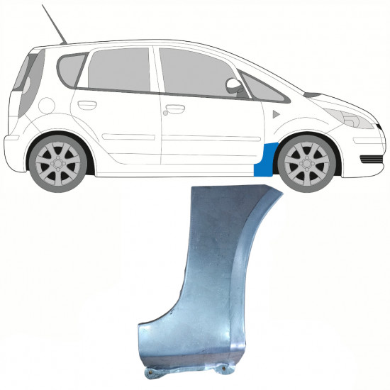 Painel de reparação do guarda-lamas dianteiro para Mitsubishi Colt 2004-2012 / Direito 8380