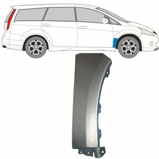 Painel de reparação do guarda-lamas dianteiro para Mitsubishi Grandis 2004-2011 / Direito 8389