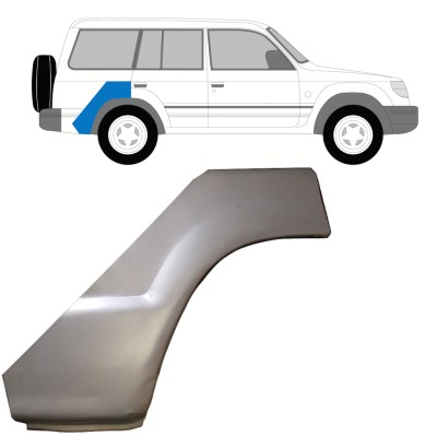 Painel de reparação do guarda-lamas traseiro para Mitsubishi Pajero 1991-2001 / Direito 16015