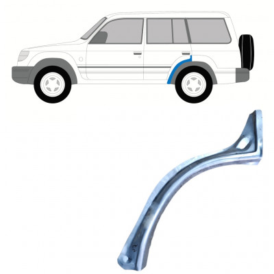 Painel de reparação do guarda-lamas traseiro para Mitsubishi Pajero 1991-1999 / Esquerdo 8987