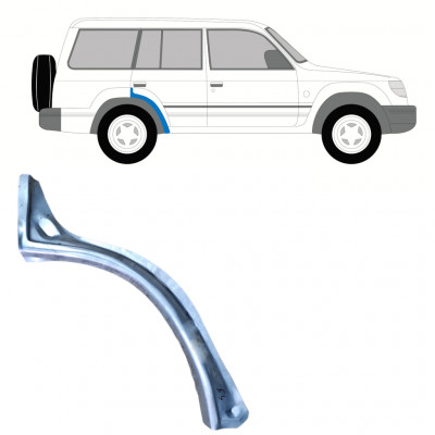 Painel de reparação do guarda-lamas traseiro para Mitsubishi Pajero 1991-1999 / Direito 8986