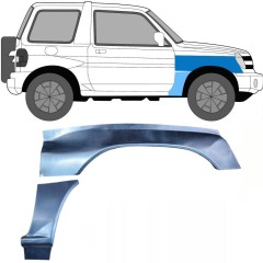 Painel de reparação do guarda-lamas dianteiro para Mitsubishi Pajero Pinin 1998-2007 / Direito / Conjunto 10055