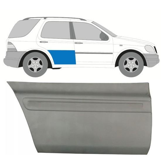 Painel de reparação das portas traseiras para Mercedes M-Class ML W163 1998-2005 / Direito 16090