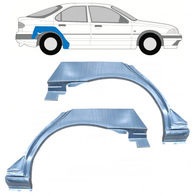 Painel de reparação do guarda-lamas traseiro para Ford Mondeo 1993-2000 / Esquerda+Direita / Conjunto 9918