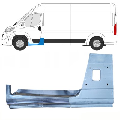 Painel de reparação do pilar com Painel de reparação da soleira para Opel Movano 2021-2026 / Esquerdo 16472