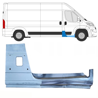 Painel de reparação do pilar com Painel de reparação da soleira para Opel Movano 2021-2026 / Direito 16471