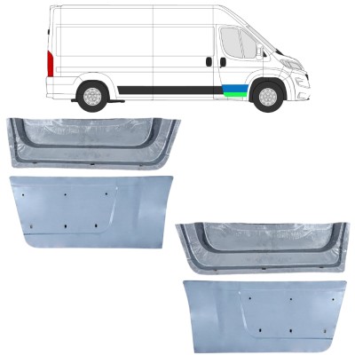 Painel de reparação interna e externa das portas dianteiras para Opel Movano 2021-2026 16480