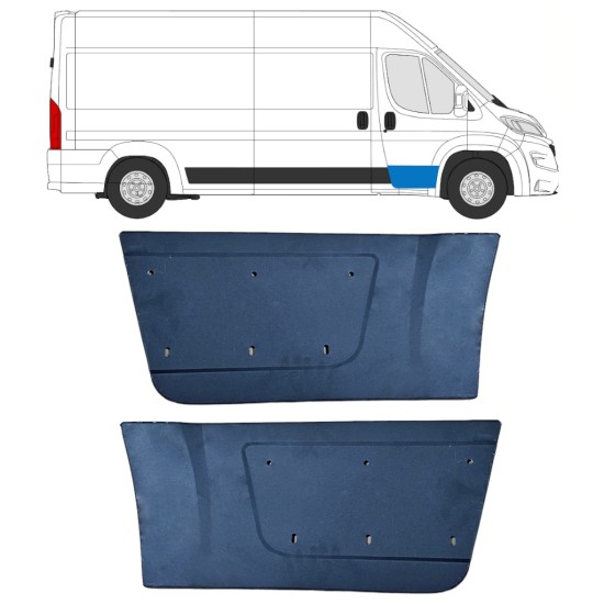 Painel de reparação das portas dianteiras para Opel Movano 2021-2026 / Esquerda+Direita 16452