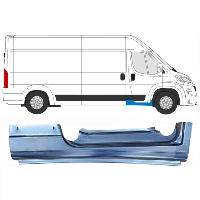 Painel de reparação da soleira da porta dianteira para Opel Movano 2021-2026 / Direito 16417