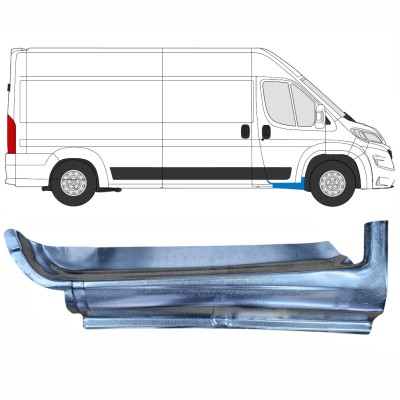 Painel de reparação da soleira da porta dianteira para Opel Movano 2021-2026 / Direito 16414