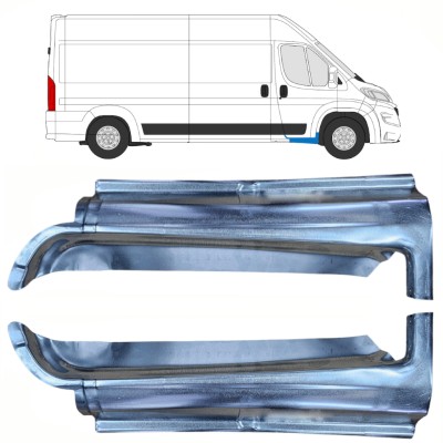 Painel de reparação da soleira da porta dianteira para Opel Movano 2021-2026 / Esquerda+Direita / Conjunto 16416