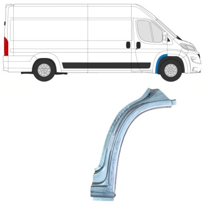 Painel de reparação do arco da roda dianteira para Opel Movano 2021-2026 / Direito 16409