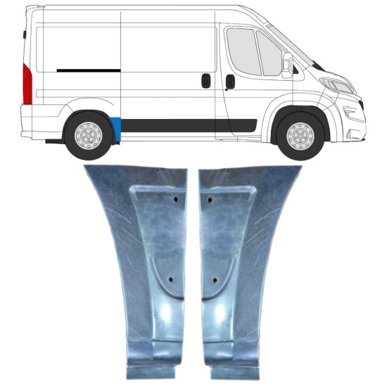 Painel de reparação do guarda-lamas traseiro para Opel Movano 2021-2026 / Esquerda+Direita 16499