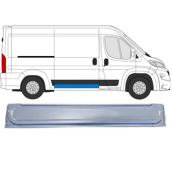 Painel de reparação interna das portas deslizantes para Opel Movano 2021-2026 / Direito 16404