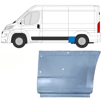 Painel de reparação do guarda-lamas traseiro para Opel Movano 2021-2026 / Esquerdo 16510