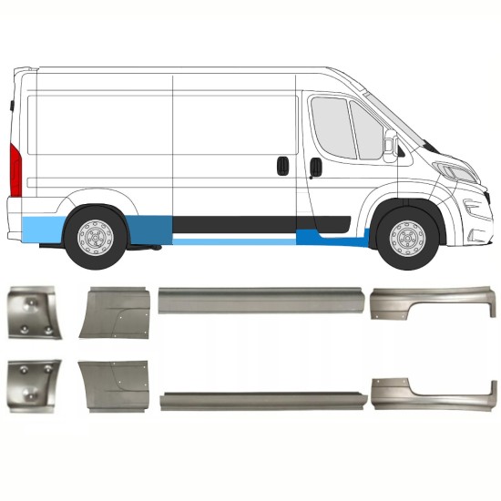 Kit de reparos para Opel Movano 2021-2026 / Esquerda+Direita 16425