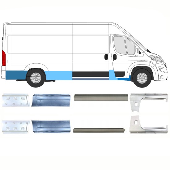Kit de reparos para Opel Movano 2021-2026 / Esquerda+Direita 16466