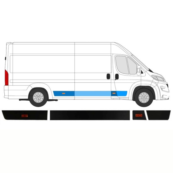 Conjunto de molduras para Opel Movano 2021-2026 / Direito / 14422