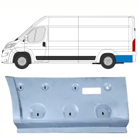 Painel de reparação do guarda-lamas traseiro para Opel Movano 2021-2026 / Esquerdo 16494