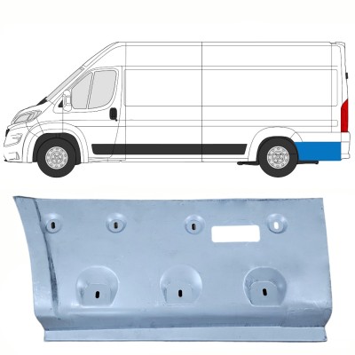 Painel de reparação do guarda-lamas traseiro para Opel Movano 2021-2026 / Esquerdo 16494