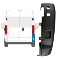 Canto do para-choque traseiro 180 graus para Opel Movano 2021-2026 / Direito 15799