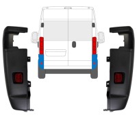 Canto do para-choque traseiro 270 graus para Opel Movano 2021-2026 / Esquerda+Direita / Conjunto 15797