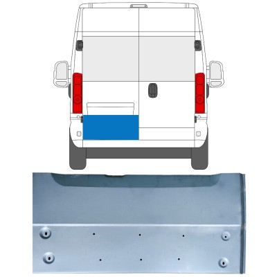 Painel de reparação das portas traseiras para Opel Movano 2021-2026 / Esquerdo 16515