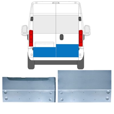 Painel de reparação das portas traseiras para Opel Movano 2021-2026 / Esquerda+Direita 16516