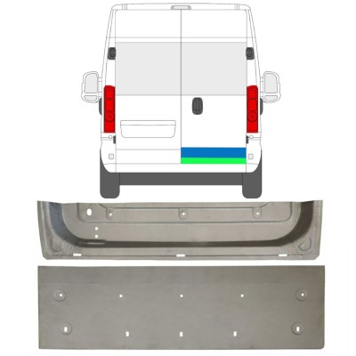 Painel de reparação das portas traseiras para Opel Movano 2021-2026 / Direito / Conjunto 16517