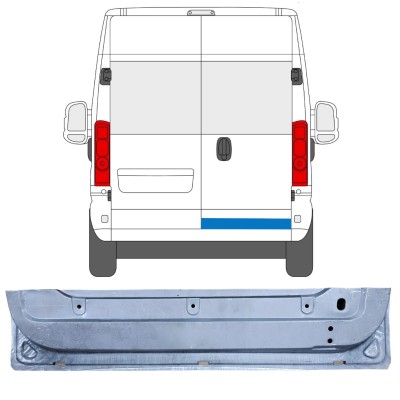 Painel de reparação das portas traseiras para Opel Movano 2021-2026 / Direito 16504