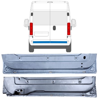 Painel de reparação das portas traseiras para Opel Movano 2021-2026 / Esquerda+Direita 16506