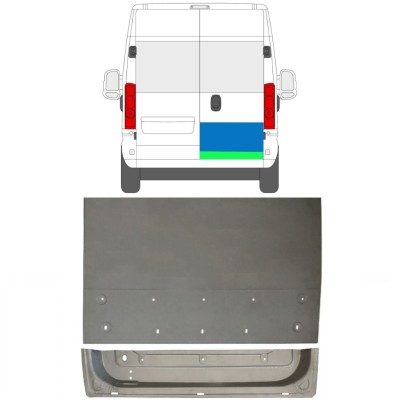 Painel de reparação das portas traseiras para Opel Movano 2021-2026 / Direito 16507