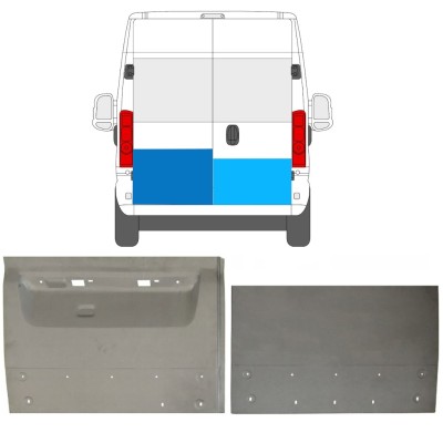Painel de reparação das portas traseiras para Opel Movano 2021-2023 / Esquerda+Direita / Conjunto 16727