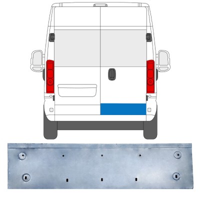 Painel de reparação das portas traseiras para Opel Movano 2021-2026 / Direito 16512