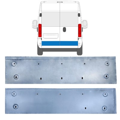 Painel de reparação das portas traseiras para Opel Movano 2021-2026 / Esquerda+Direita 16514