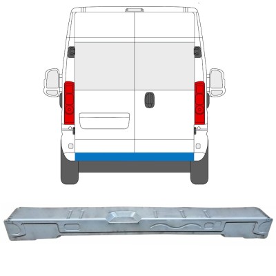 Painel de reparação da travessa traseira para Opel Movano 2021-2026 16872