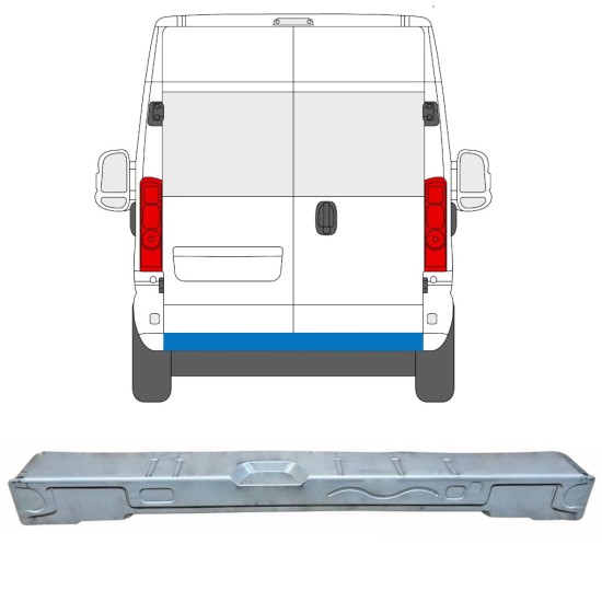 Painel de reparação da travessa traseira para Opel Movano 2021-2026 16872