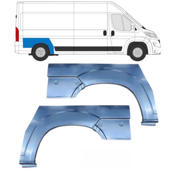 Painel de reparação do guarda-lamas traseiro para Opel Movano 2021-2026 / Esquerda+Direita 16440