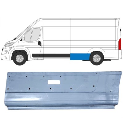 Painel de reparação do guarda-lamas traseiro para Opel Movano 2021-2026 / Esquerdo 16496