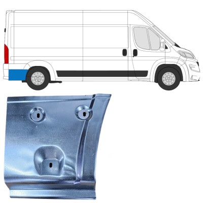 Painel de reparação da parte traseira do guarda-lamas traseiro para Opel Movano 2021-2026 / Direito 16500