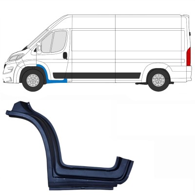 Painel de reparação da soleira da porta dianteira para Opel Movano 2021-2026 / Esquerdo 16413