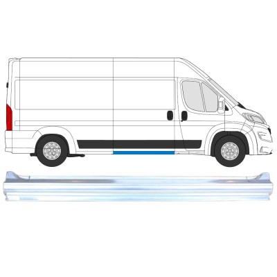 Soleira completa para porta deslizante para Opel Movano 2021-2026 / Direito 16458