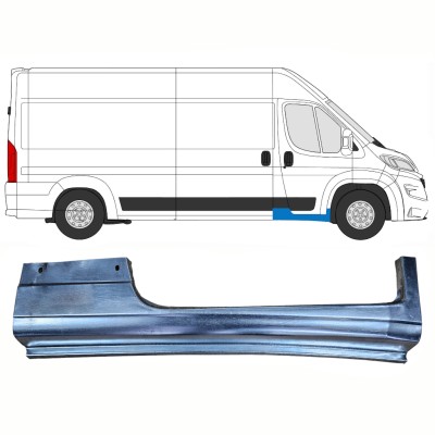 Painel de reparação da soleira da porta dianteira para Opel Movano 2021-2026 / Direito 16419