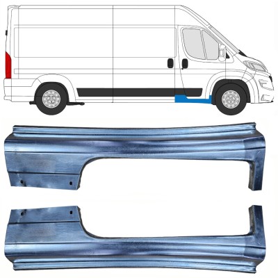 Painel de reparação da soleira da porta dianteira para Opel Movano 2021-2026 / Esquerda+Direita 16421