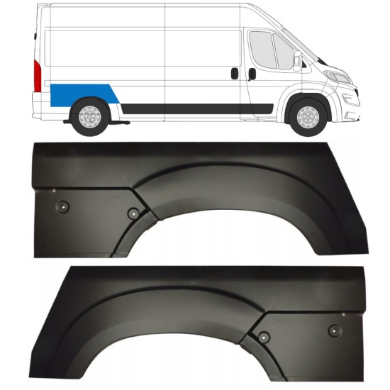 Painel de reparação do guarda-lamas traseiro para Opel Movano 2021-2026 / Esquerda+Direita 16443
