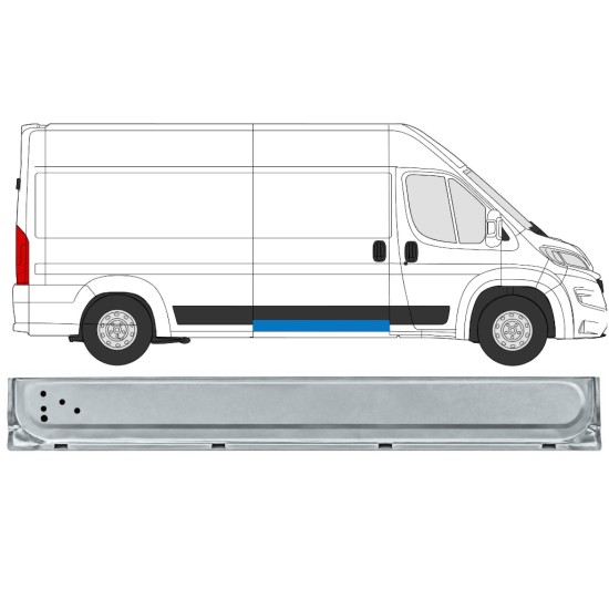 Painel de reparação interna das portas deslizantes para Opel Movano 2021-2026 / Direito 17045