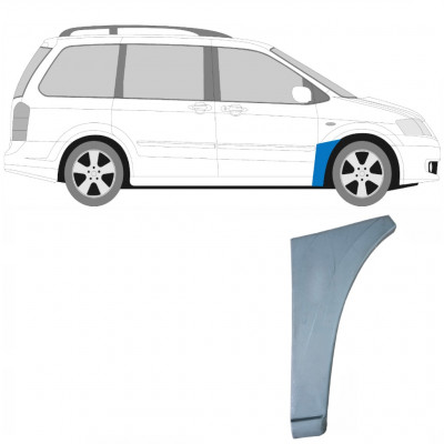 Painel de reparação do guarda-lamas dianteiro para Mazda MPV 1999-2006 / Direito 8845