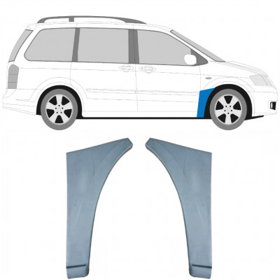 Painel de reparação do guarda-lamas dianteiro para Mazda MPV 1999-2006 / Esquerda+Direita / Conjunto 9419