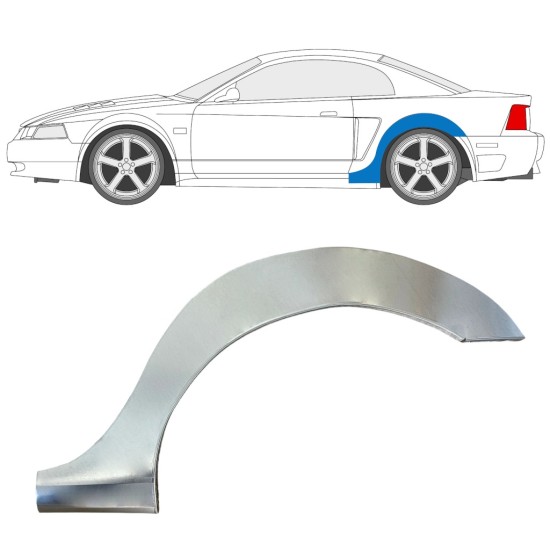 Painel de reparação do guarda-lamas traseiro para Ford Mustang 1999-2004 Grand / Esquerdo 16840
