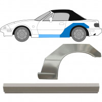 Painel de reparação da soleira com guarda-lamas traseiro para Mazda MX-5 1989-1998 / Esquerdo / Conjunto 11142